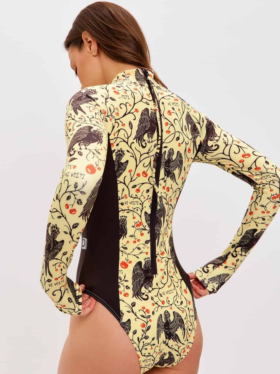 Long-Sleeve Swimsuit — Mythical Birds - Image 8