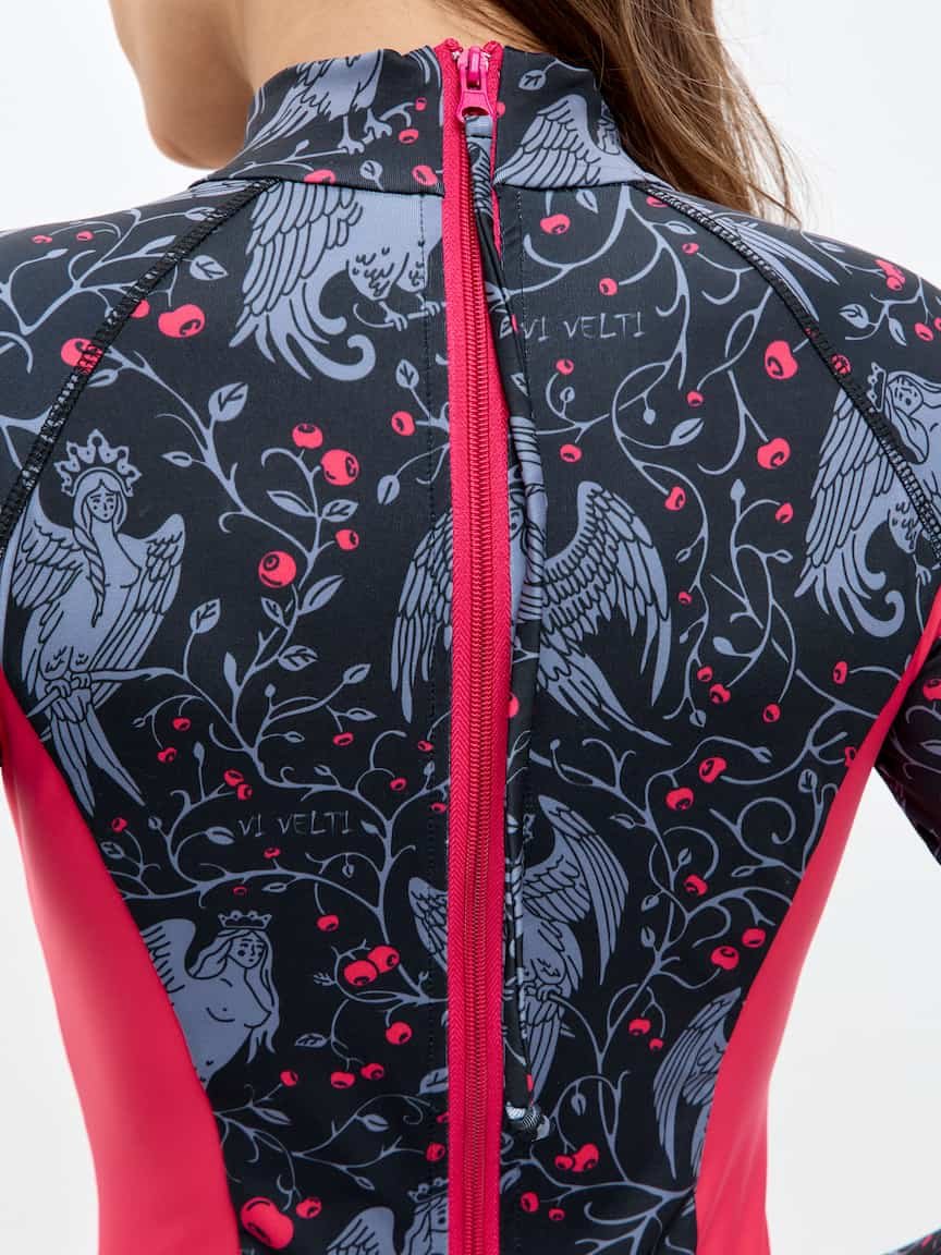 Long-Sleeve Swimsuit — Mythical Birds - Image 5