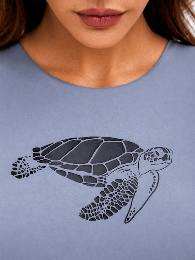 Short-Sleeve Swimsuit - Turtle - Image 5